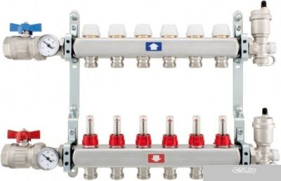 ITAP Коллектор с расходомерами 907C 1x3/4 (9 конт.)