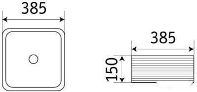 Умывальник CeramaLux W1531A