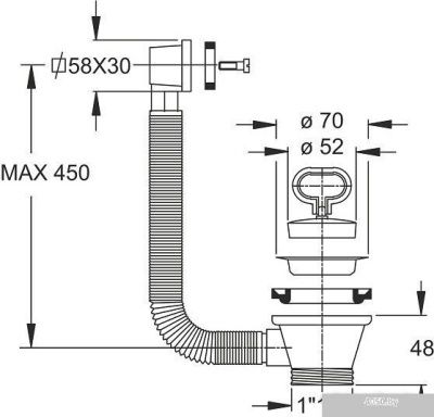Донный клапан Bonomini 1942MG64B0