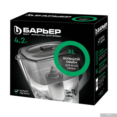 Кувшин БАРЬЕР Гранд Нео (черный)