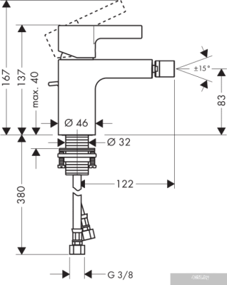 Смеситель Hansgrohe Metris S 31261000