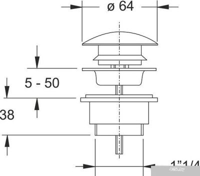 Донный клапан Bonomini 0961OT54S7