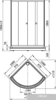 Radomir 100 1-03-1-0-0-0030 (прозрачное стекло)