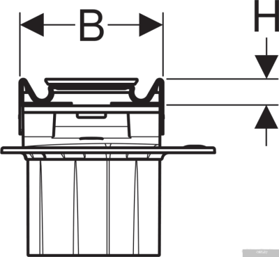 Geberit CleanLine60 154.456.00.1 (нержавеющая сталь/черный)