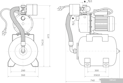 Насос Wilo Jet HWJ 50 L 204 (1~230 В)