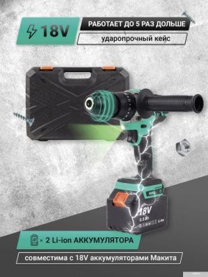 Zitrek Green Impact 18V 063-4046 (с 2-мя АКБ, кейс)