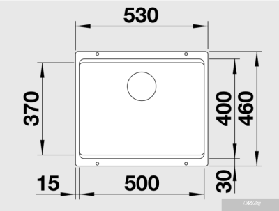 Кухонная мойка Blanco Etagon 500-U Silgranit (антрацит) [522227]