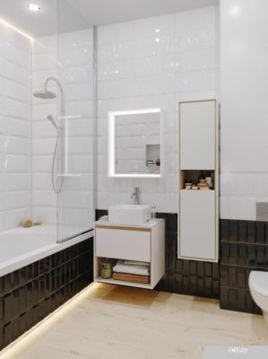Cersanit Тумба под умывальник со столешницей Louna 60 SZ-LOU60-BL/WH