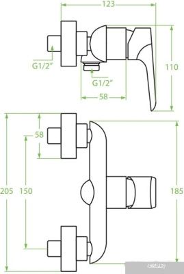 Смеситель Laveo Alea BLE 640D