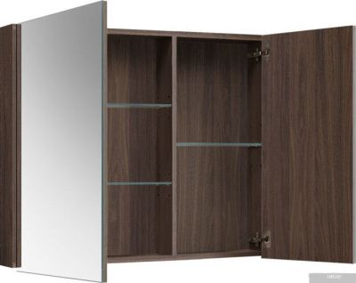 Belux Шкаф с зеркалом Стокгольм ВШ 90 (194, орех карини натуральный)