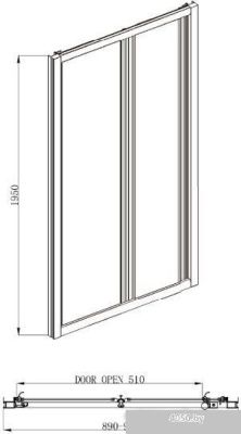 Adema Noa-90 (прозрачное стекло)