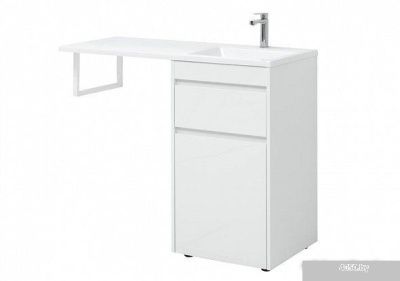 Aquanet Тумба Токио 48 с умывальником Даллас 110 R 00239299 (белый)