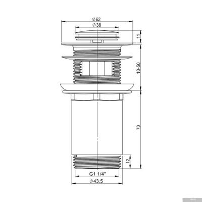 Wellsee Drainage System 182129000 (хром)