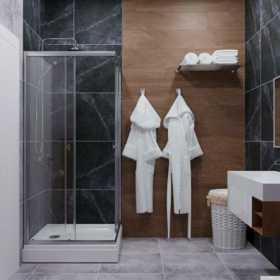 Triton Вента Хром А1 100х100 без поддона (прозрачное стекло)