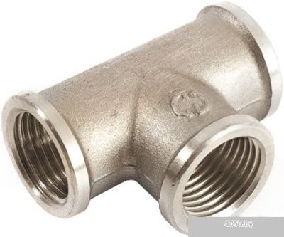 General Fittings Тройник прямой никелированный 2700.14.N 1