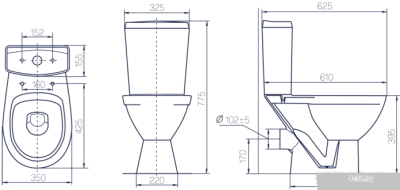 Унитаз Rosa Соло