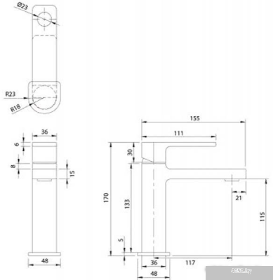 Смеситель Omnires Baretti BA7810 CR