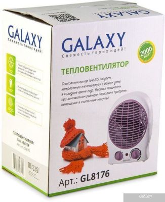 Тепловентилятор Galaxy GL8176 (белый/сиреневый)