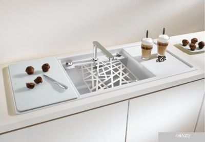 Кухонная мойка Blanco Alaros 6 S (белый, белые аксессуары) [516723]