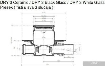 Трап/канал Pestan Confluo Standard Dry 3 Black Glass