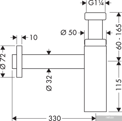 Сифон Hansgrohe Flowstar S 52105000