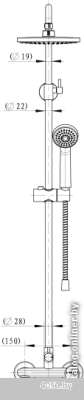 Душевая система Bravat Opal F9125183CP-A1