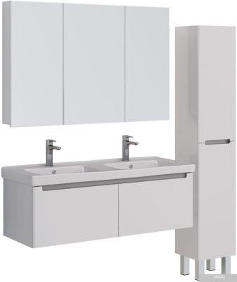 Lemark Тумба под умывальник Buno Mini 125 LM05BM125T (белый глянец)