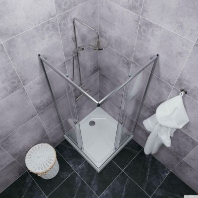 Triton Вента Хром А1 90х90 без поддона (прозрачное стекло)