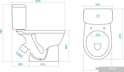 Унитаз Santek Бореаль (1WH302146)