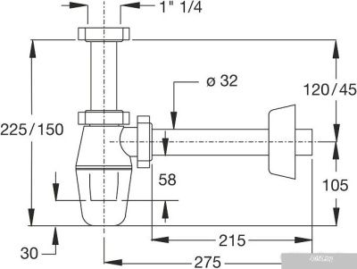 Сифон Bonomini 2630CP32B0