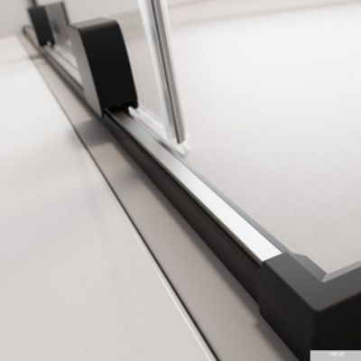 Radaway Furo Black KDD 100 L (прозрачное стекло)