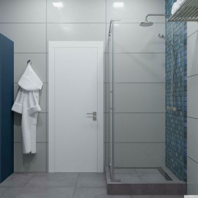 Triton Терра Хром А1 90х90 (прозрачное стекло)