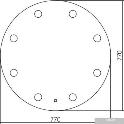 Silver Mirrors Odry D770 LED-00002480