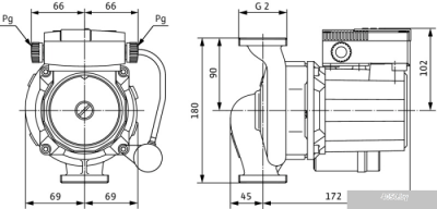 Насос Wilo TOP-STG 30/10 (1~230 V, PN 10)