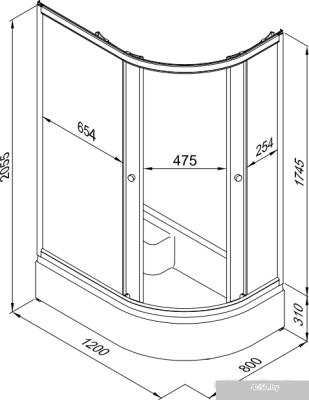 Triton Коралл В1 120x80 L (мозаика)