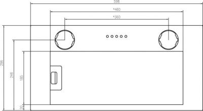 Кухонная вытяжка Schtoff Quattroporte 60 (белый)