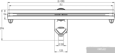 Berges Wasserhaus Super Line 650 (матовый хром)