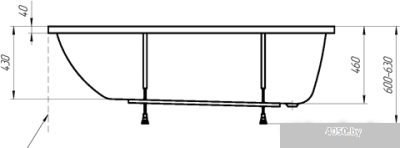 Ванна 1Марка Modern 160x70