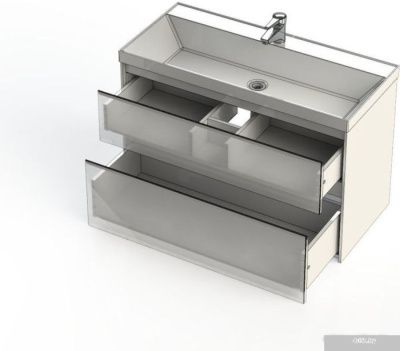 Aquanet Тумба с умывальником Гласс 100 242526