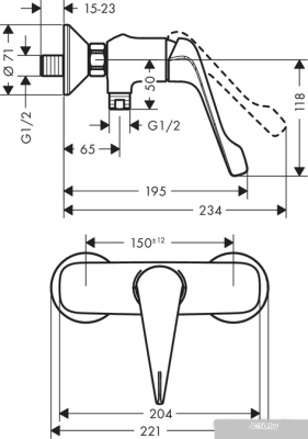 Смеситель Hansgrohe Novus 71926000