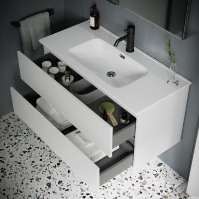 Sancos Тумба под умывальник Urban UR90W (белый глянец)