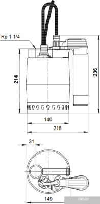 Насос Grundfos Unilift KP 150 AV 1