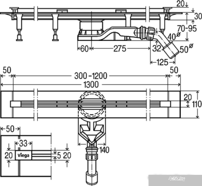 Трап/канал Viega Advantix Vario 721671