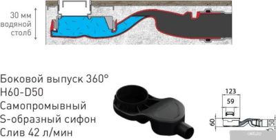 Berges Wasserhaus C1 Brise 300 090128 (матовый хром)
