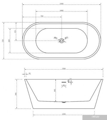 Ванна Abber 150x75 AB9320-1.5