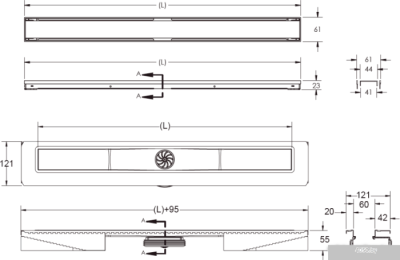 Berges Wasserhaus B1 Keramik 700 091118 (хром глянец)