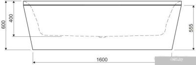 Ванна Cezares Metauro Central 180x80