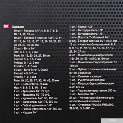 ForceKraft FK-41391-5 (139 предметов)