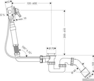 Hansgrohe Exafill 58126180