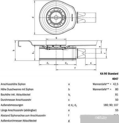 Сифон Kaldewei KA 90 Standard 4047